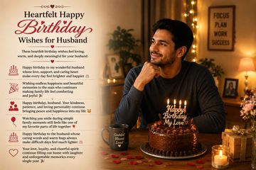 Happy Birthday Wishes for Husband | Short & Funny SMS